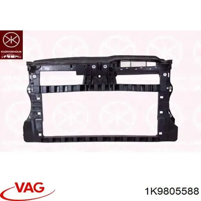 1K9805588 VAG suporte do radiador montado (painel de montagem de fixação das luzes)