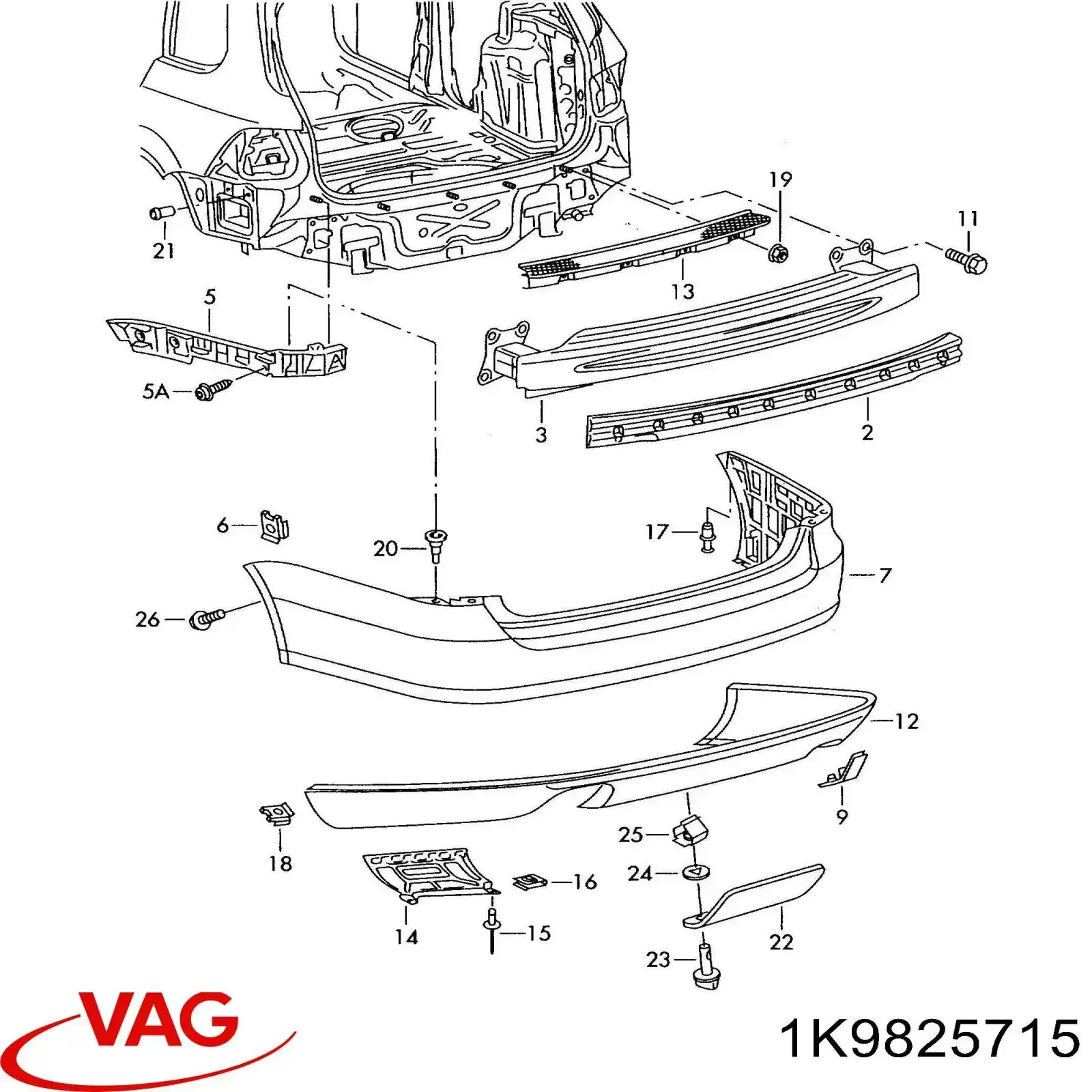  VAG 1K9825715 цена, от 30.52 USD