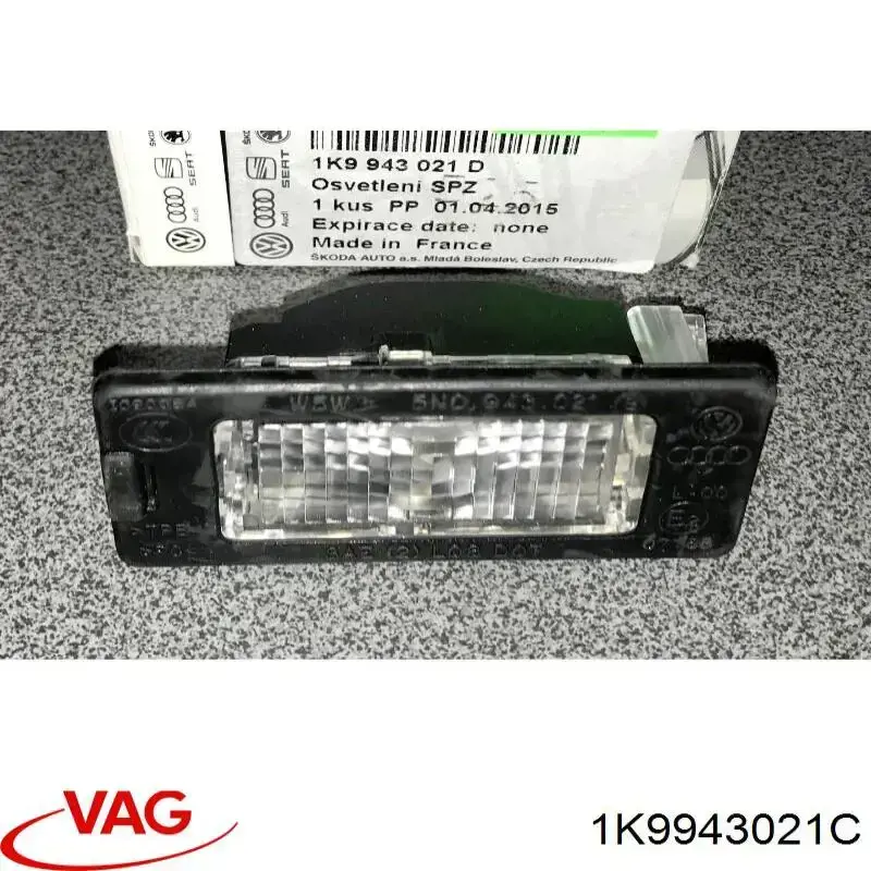 Фонарь подсветки заднего номера VAG 1K9943021C цена, от 8.90 USD
