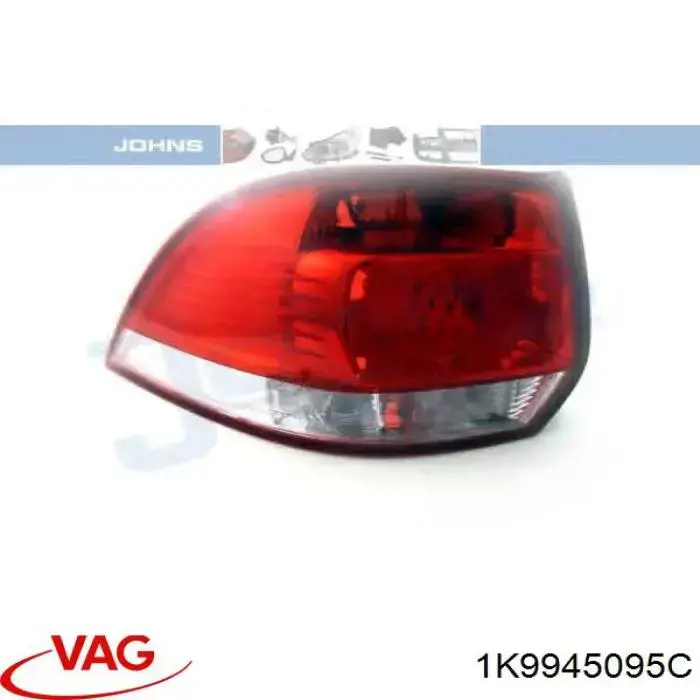 Задняя левая фара VAG 1K9945095C цена, от 59.45 USD
