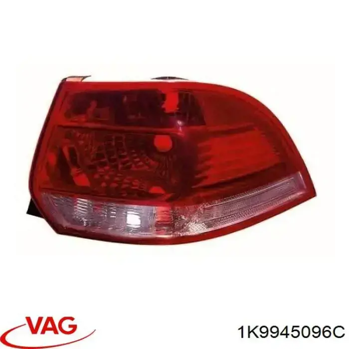 Фонарь задний правый VAG 1K9945096C цена, от 64.56 USD