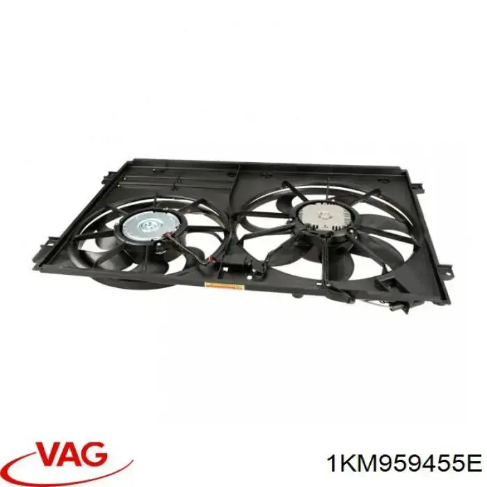 1KM959455E VAG Вентилятор системы охлаждения правый