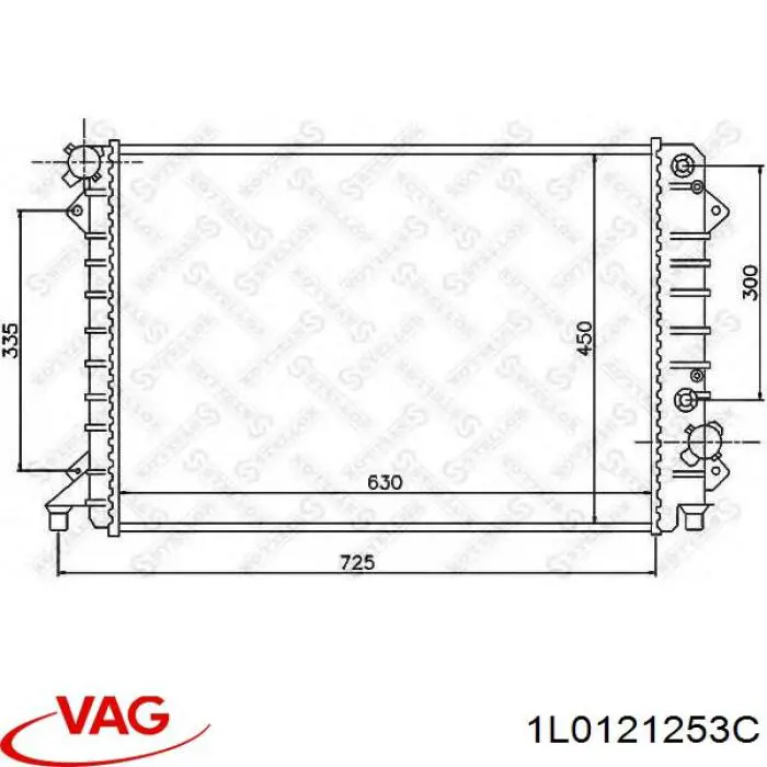 Радиатор 1L0121253C VAG
