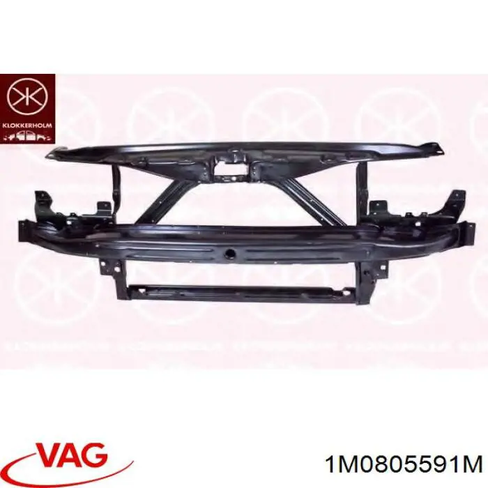 1M0805591J VAG суппорт радиатора в сборе (монтажная панель крепления фар)