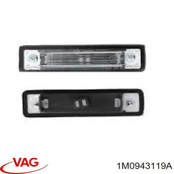 1M0943119A VAG lanterna da luz de fundo de matrícula traseira