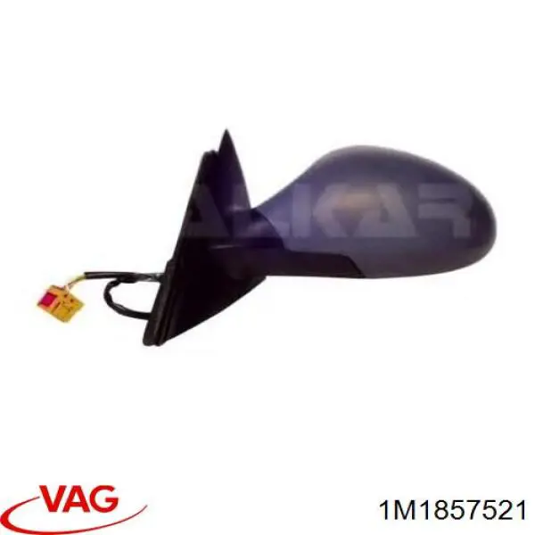 Зеркальный элемент водительского зеркала VAG 1M1857521 цена, от 8.32 USD