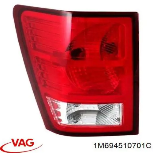 Фонарь задний левый, внутренний VAG 1M694510701C цена, от 25.34 USD