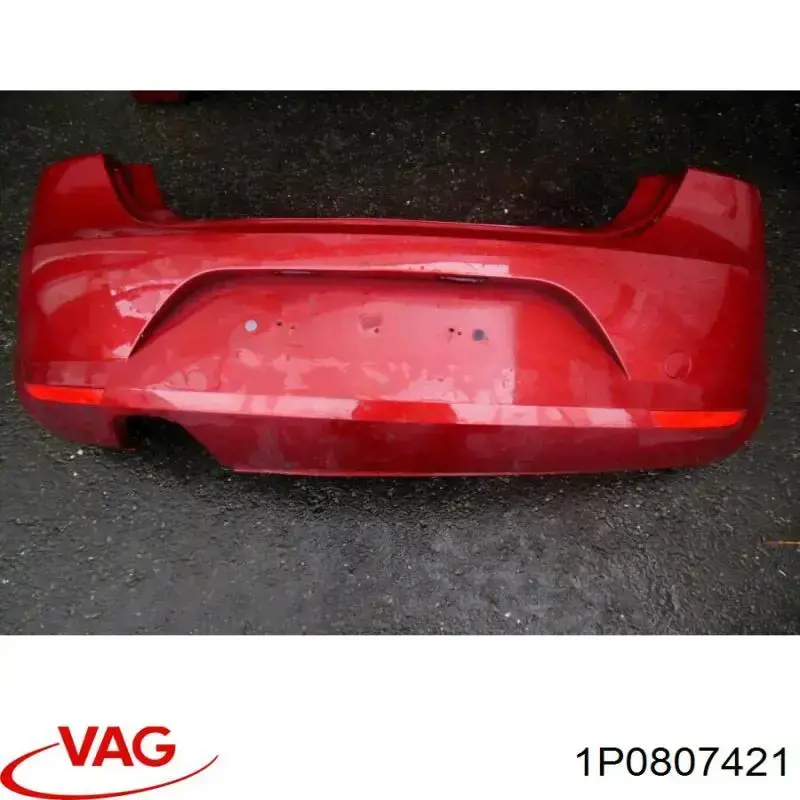 Задний бампер 1P0807421 VAG