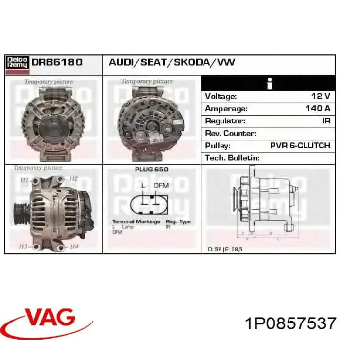 Накладка левого бокового зеркала VAG 1P0857537 цена, от 11.60 USD