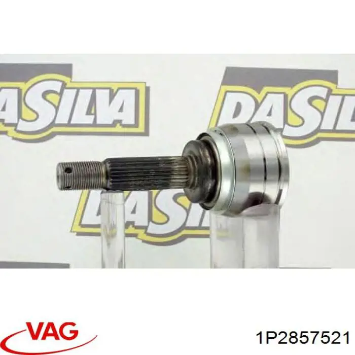 Стекло левого зеркала заднего вида 6J0857521A VAG