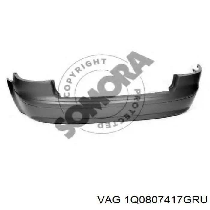 1Q0807417GRU VAG Задний бампер