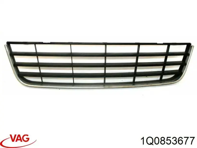 1Q08536779B9 VAG Центральная решетка переднего бампера