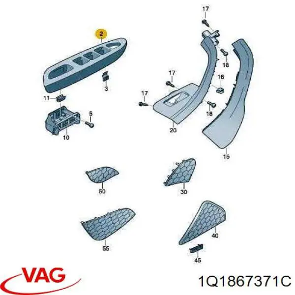  VAG 1Q1867371C цена, от 201.36 USD