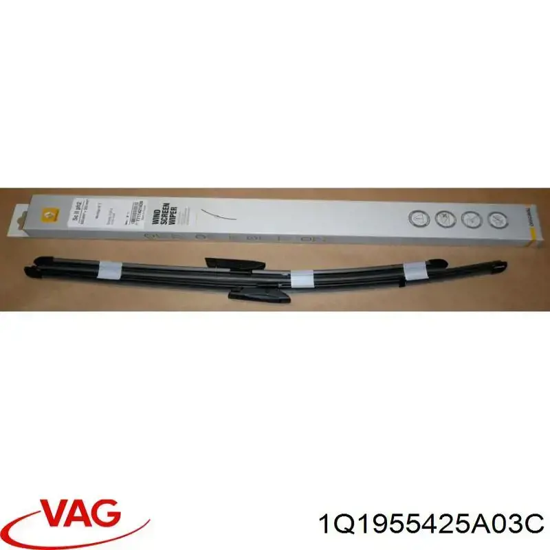 Купить 1Q1955425A03C VAG Щетка-дворник лобового стекла водительская