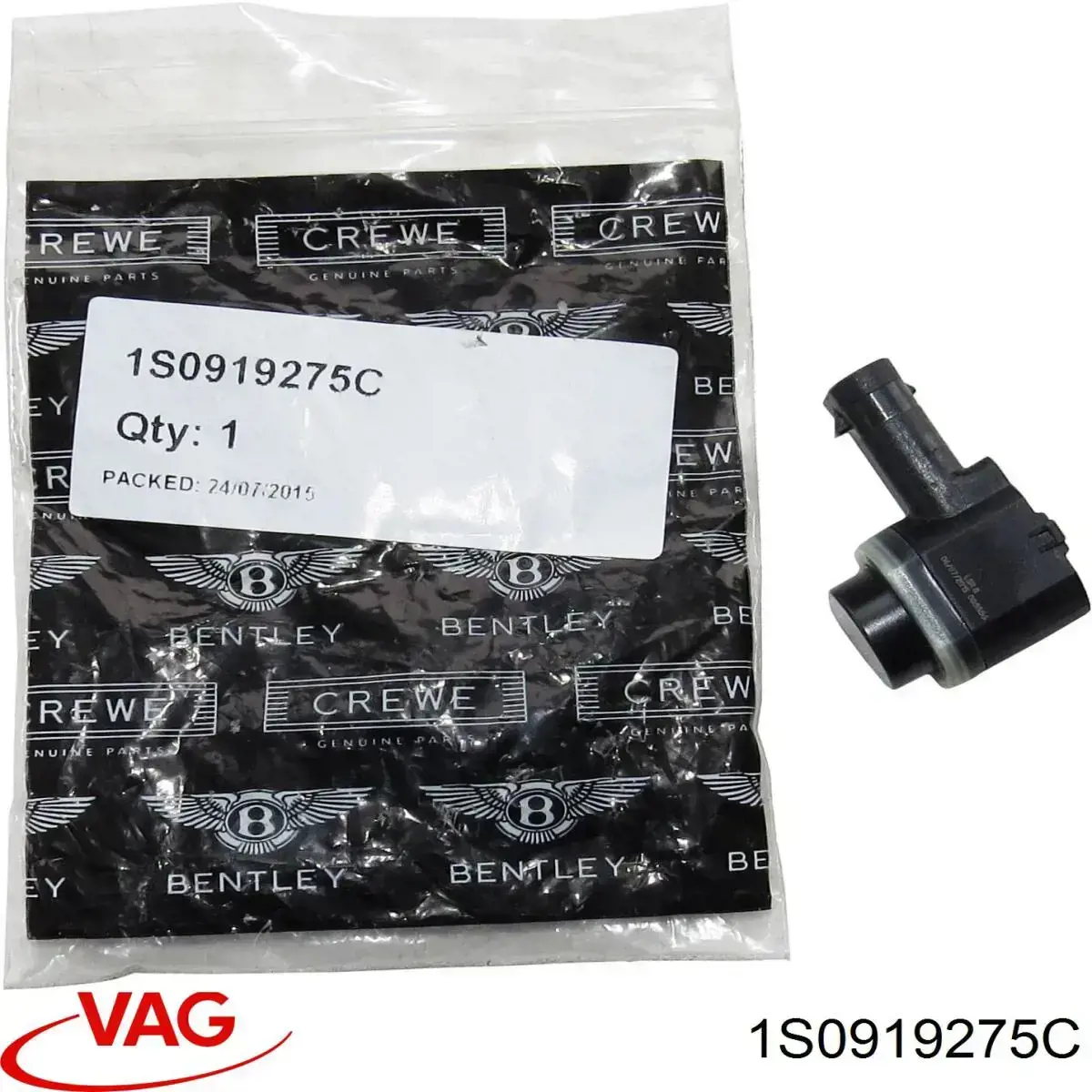 1S0919275C VAG sensor de sinalização de estacionamento (sensor de estacionamento dianteiro/traseiro lateral)