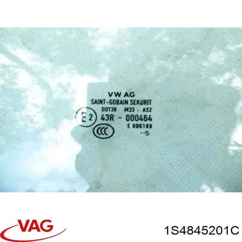 Купить 1S4845201C VAG Стекло передней двери, левой