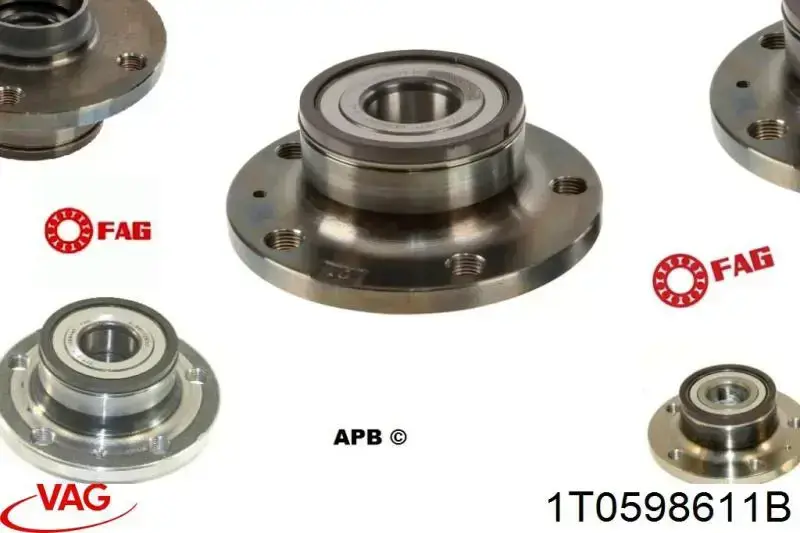 Задняя ступица 1T0598611B VAG