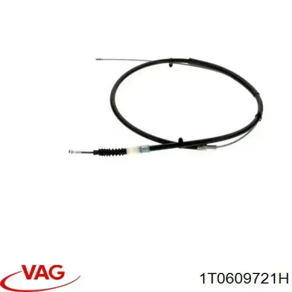 Трос ручного тормоза задний, правый/левый VAG 1T0609721H