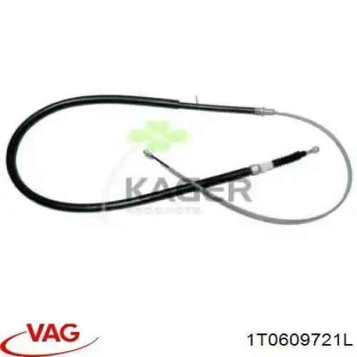 Задний трос ручника VAG 1T0609721L цена, от 17.14 USD