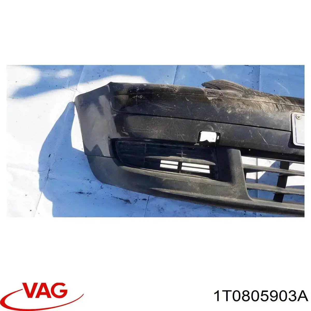 Спойлер переднего бампера 1T0805903A VAG