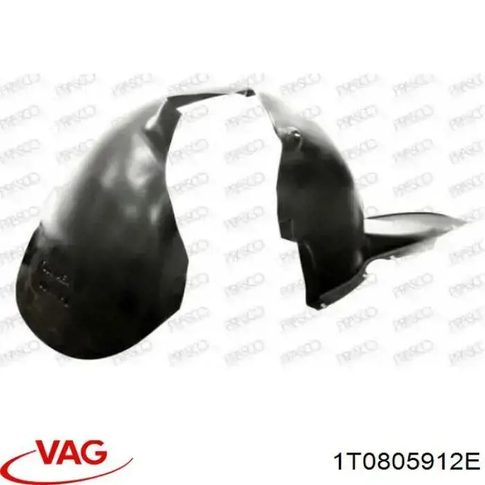 Правый подкрылок переднего крыла VAG 1T0805912E цена, от 15.86 USD