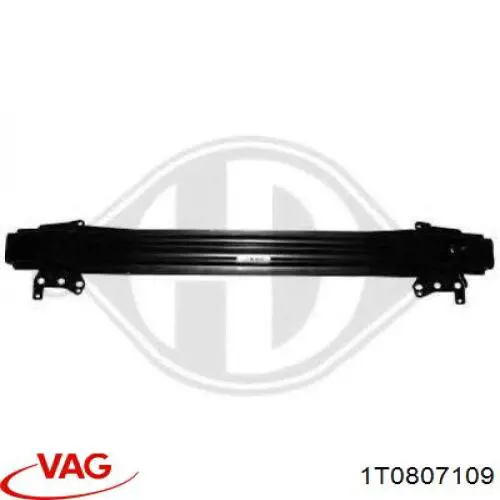 1T0807109 VAG Балка бампера переднего