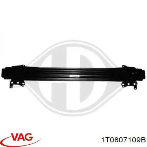 Reforçador do pára-choque dianteiro 1T0807109B VAG