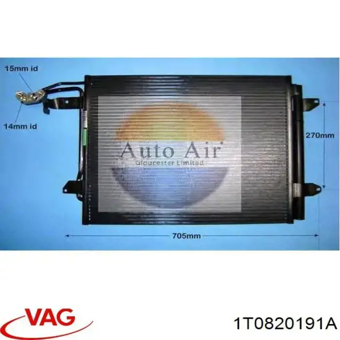 1T0820191A VAG ресивер-осушитель кондиционера