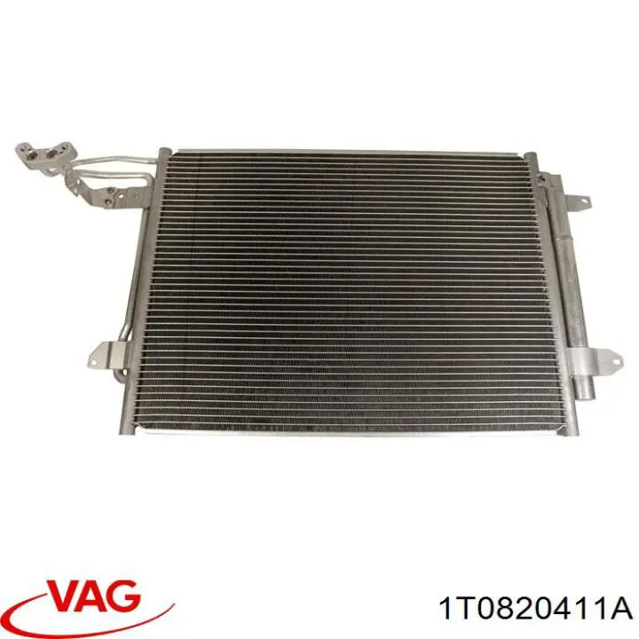 Радиатор кондиционера 1T0820411A VAG