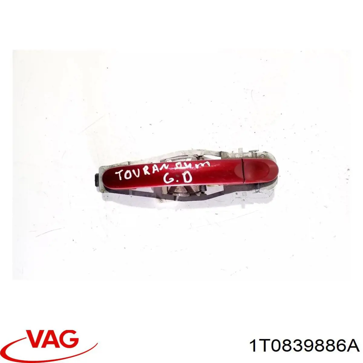 Держатель наружной ручки двери задней правой 1T0839886A VAG