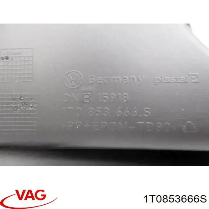 1T0853666S VAG решетка бампера переднего правая