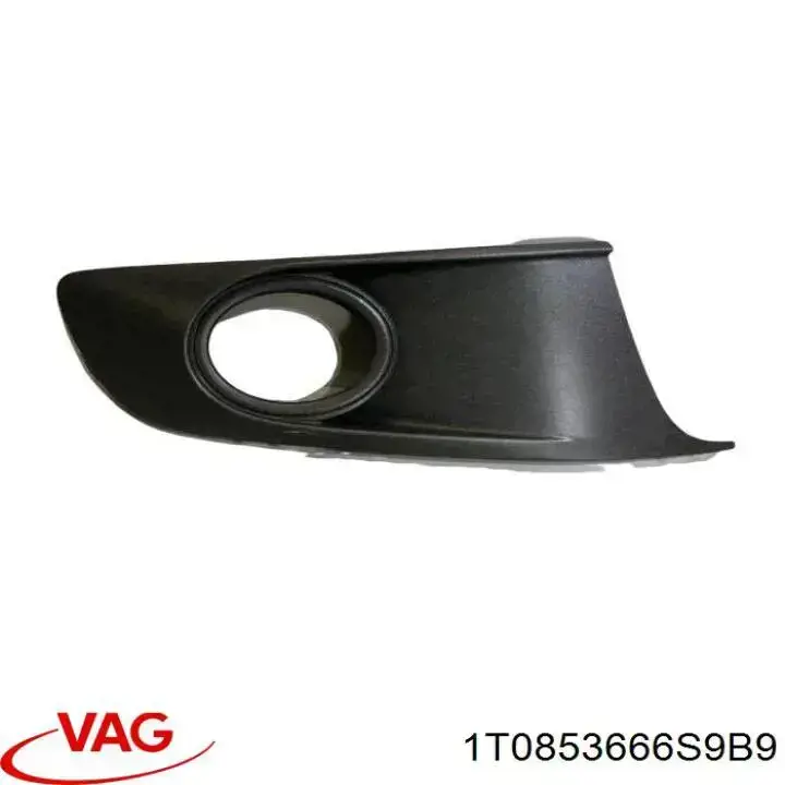 Решетка бампера переднего правая VAG 1T0853666S9B9