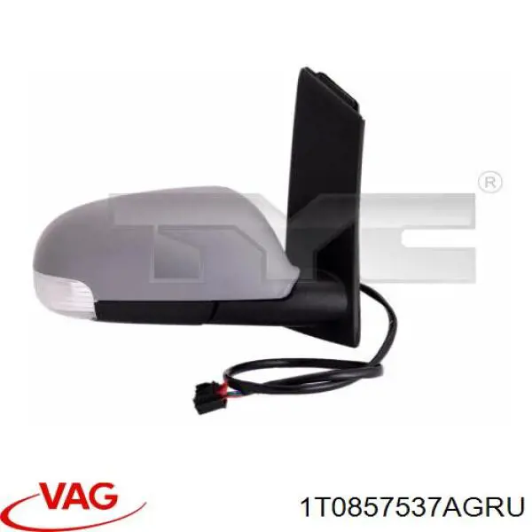 Накладка левого зеркала заднего вида VAG 1T0857537AGRU