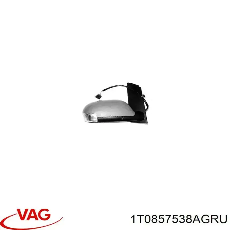1T0857538AGRU VAG Накладка зеркала заднего вида, правая