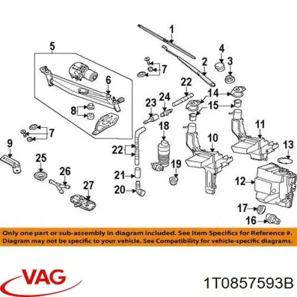 Купить 1T0857593B VAG 