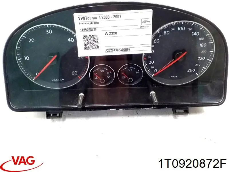 1T0920872F VAG Щиток приборов