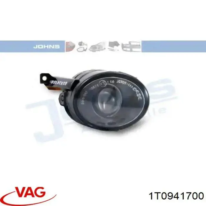 Фара противотуманная, правая VAG 1T0941700 цена, от 27.65 USD