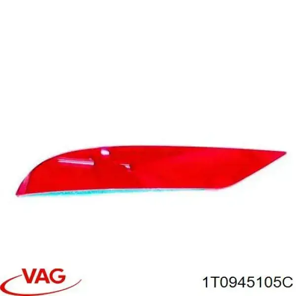 Левый отражатель заднего бампера VAG 1T0945105C цена, от 21.98 USD
