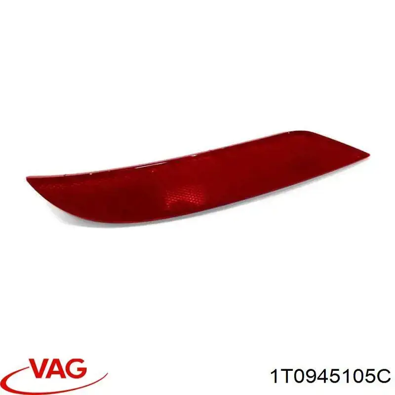 Левый отражатель заднего бампера 1T0945105C VAG