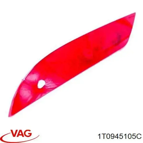 Левый отражатель заднего бампера 1T0945105C VAG