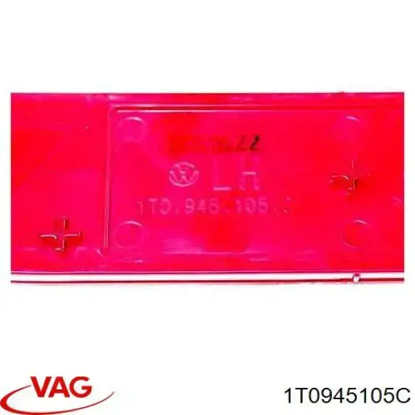 Левый отражатель бампера VAG 1T0945105C