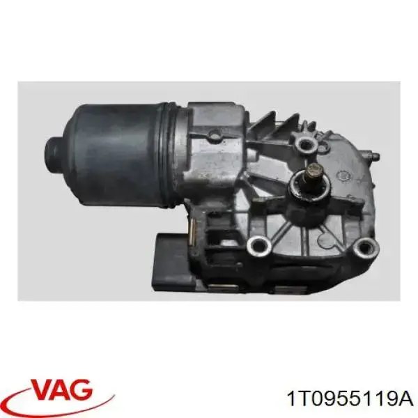 Купить 1T0955119A VAG Мотор стеклоочистителя лобового стекла левый