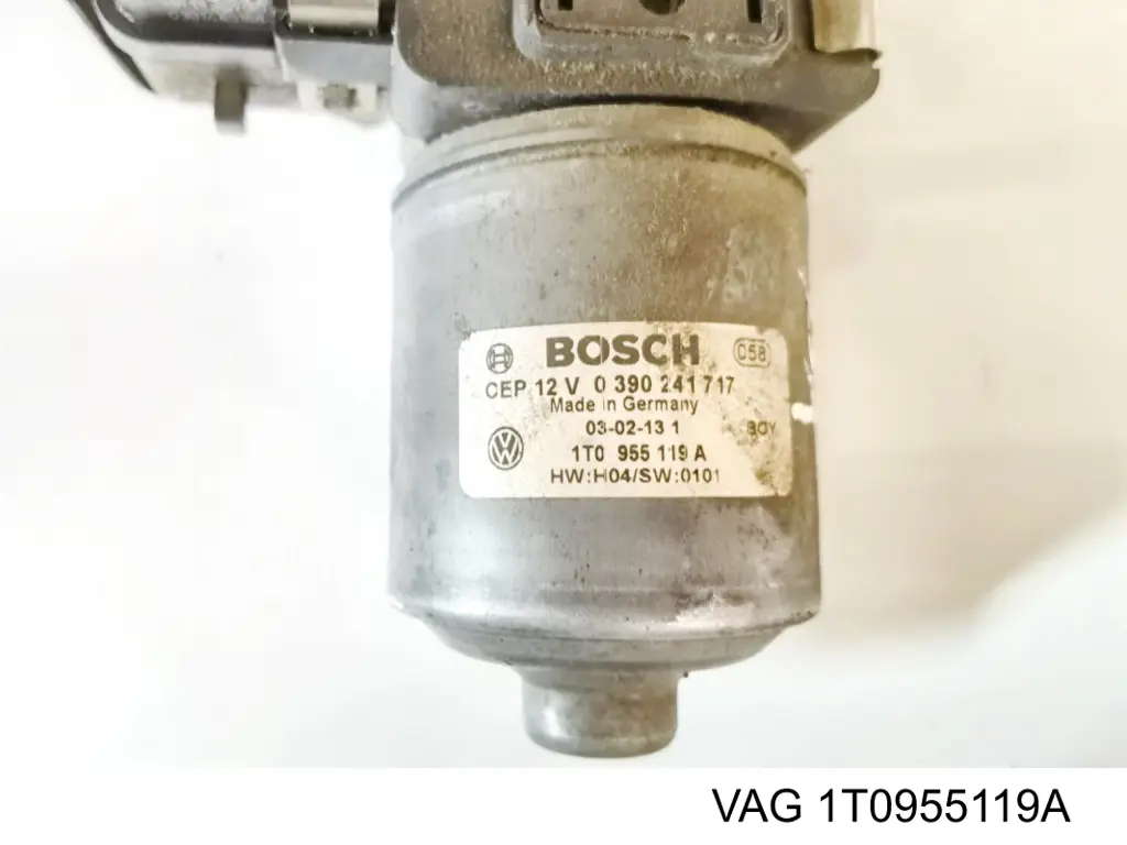 Мотор стеклоочистителя лобового стекла левый VAG 1T0955119A цена, от 56.32 USD
