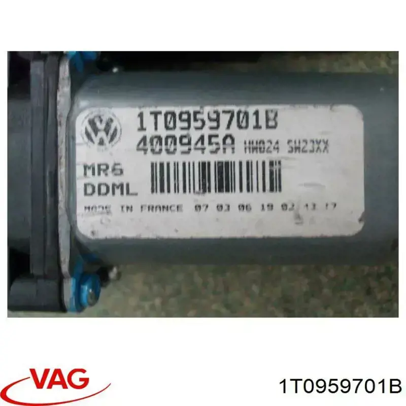 Купить 1T0959701B VAG Мотор стеклоподъемника двери передней