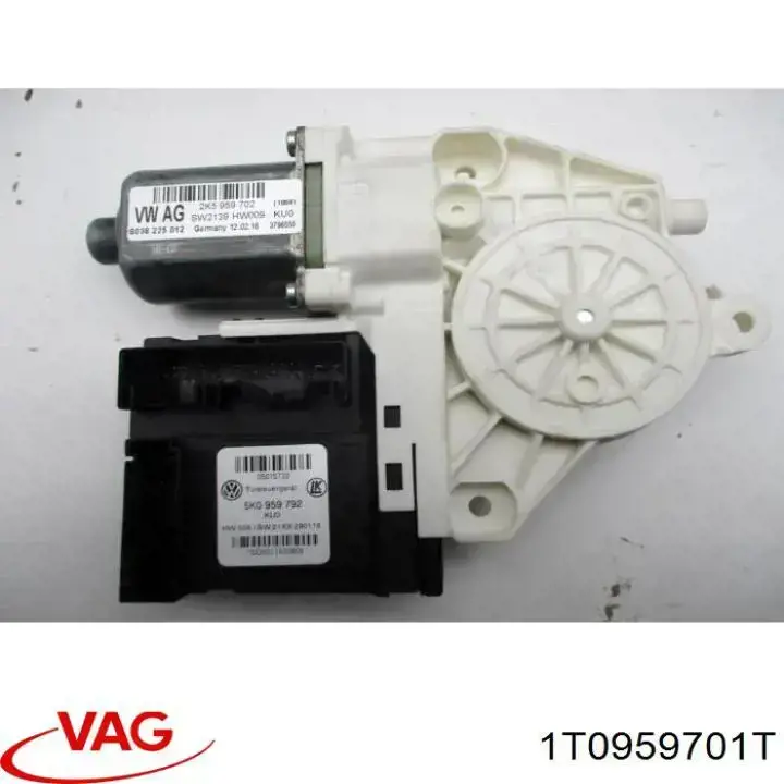 Купить 1T0959701T VAG Мотор стеклоподъемника двери передней левой