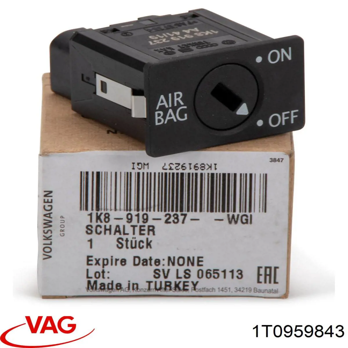  VAG 1T0959843C цена, от 34.25 USD