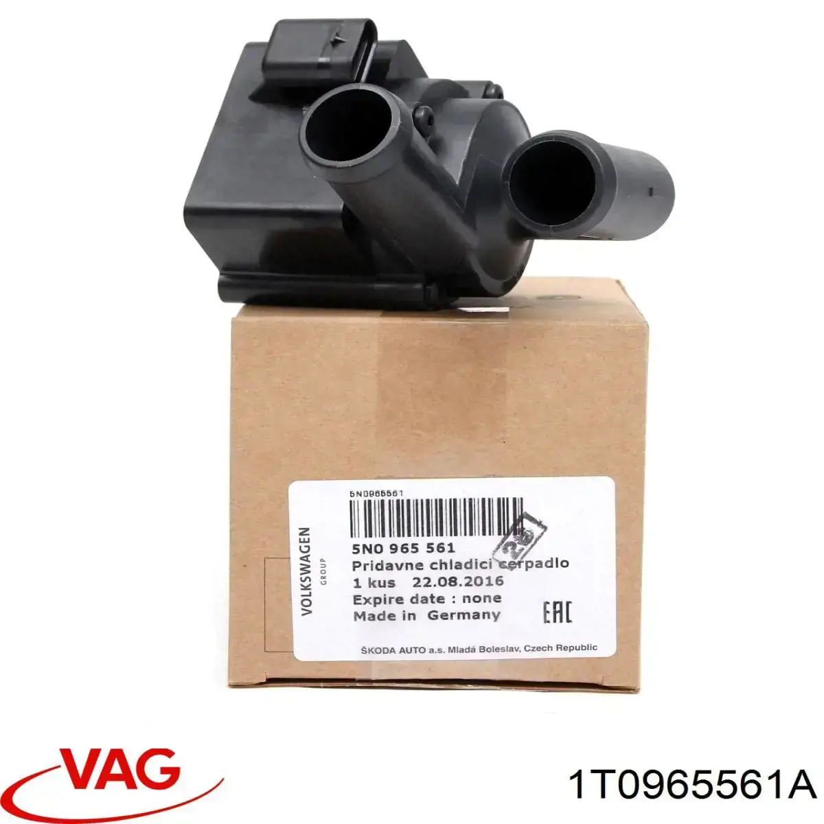 Купить 1T0965561A VAG Помпа водяная, дополнительная электрическая