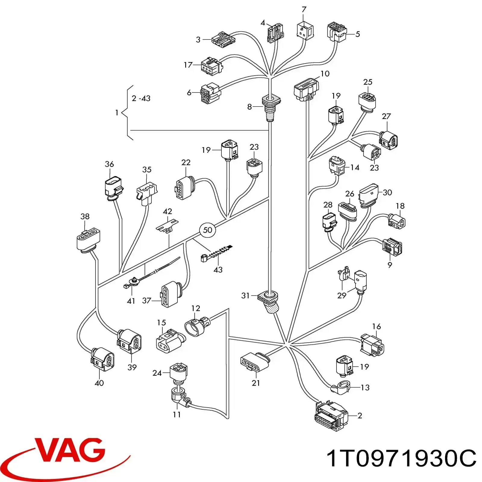  VAG 1T0971930C цена, от 4.86 USD