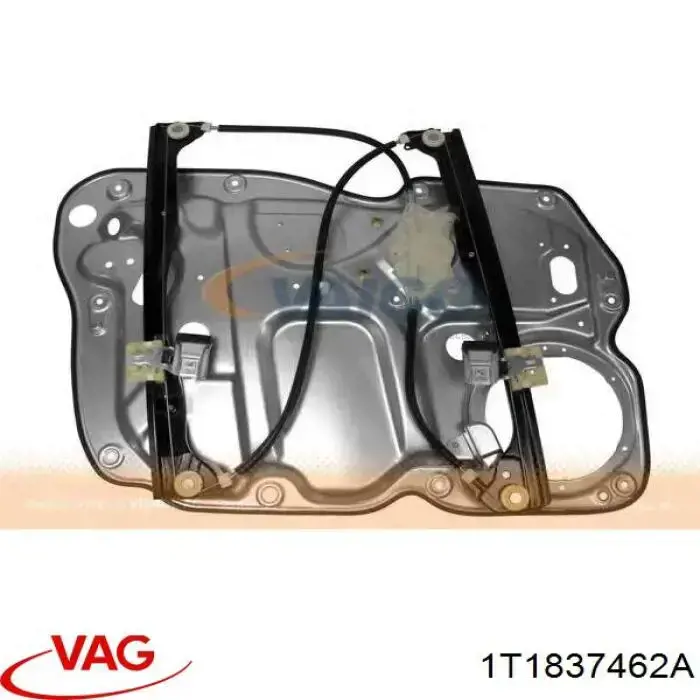 Mecanismo de acionamento de vidro da porta dianteira direita 1T1837462A VAG