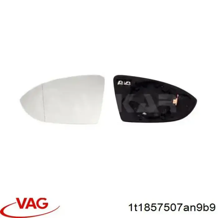 Зеркало заднего вида, левое VAG 1T1857507AN9B9 цена, от 414.87 USD